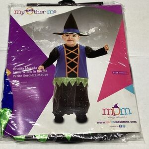 Little Witch  in purple Halloween Costume - Purple and Black size 7-12 months